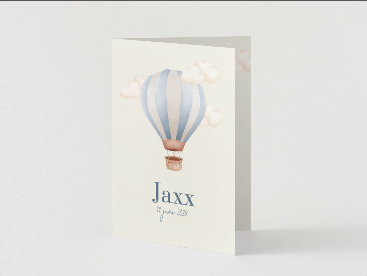 Babykaartje luchtballon