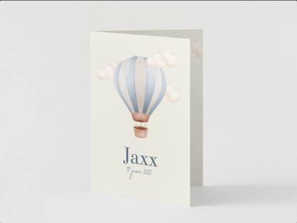 Babykaartje luchtballon