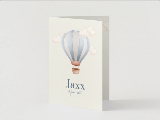 Babykaartje luchtballon