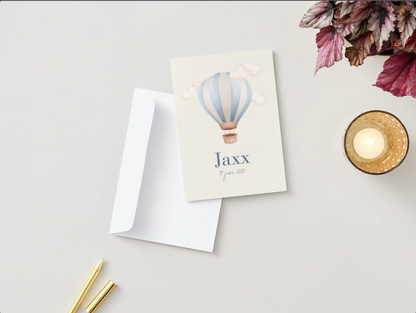 Babykaartje luchtballon