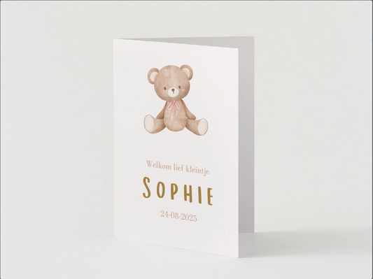 Geboortekaartje Beer